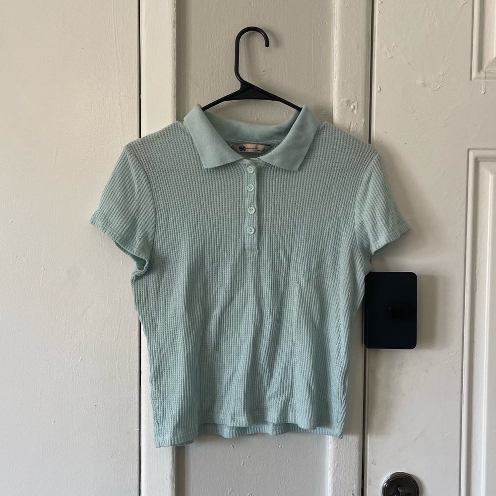 Knit Collar Tee